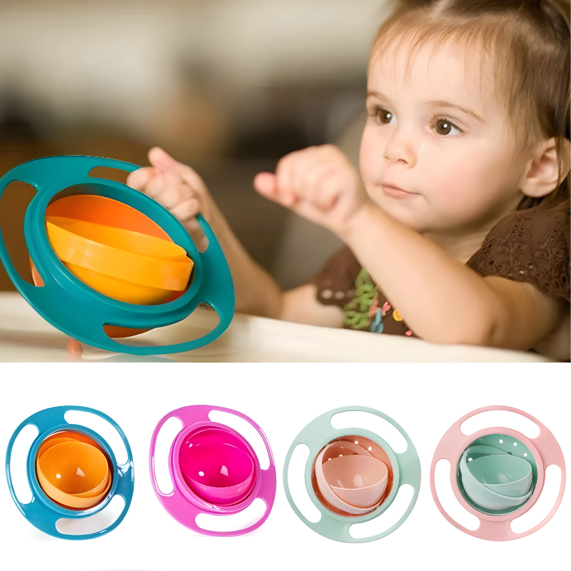 360° Rotating Anti-Spill Baby Bowl