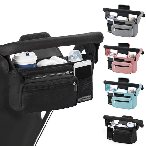 Compact Baby Stroller Caddy Organizer