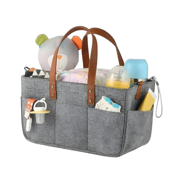 Portable Felt Diaper Caddy Organizer